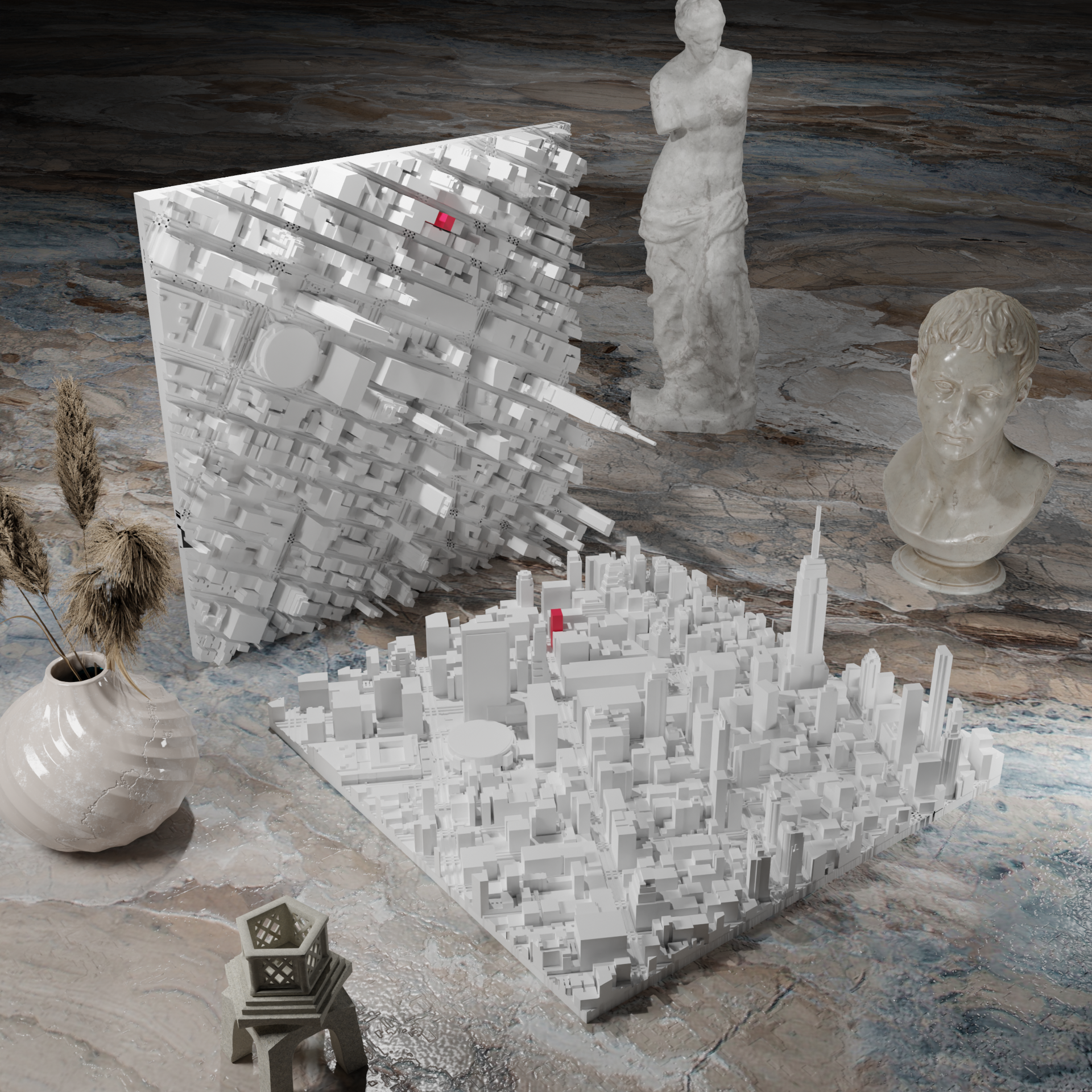 Custom Cube - Any City in the World - Your House Highlighted