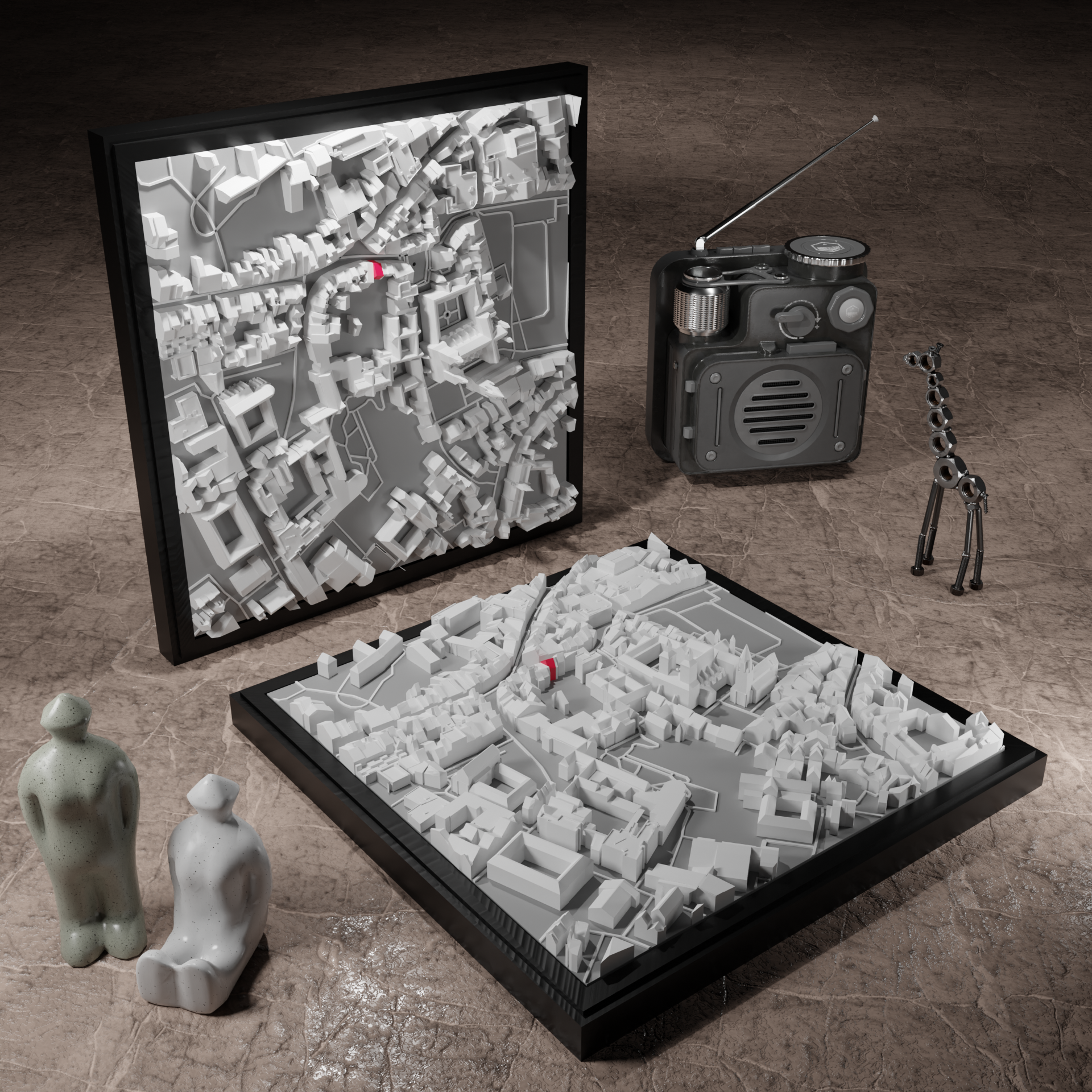 Custom Cube - Any City in the World - Your House Highlighted