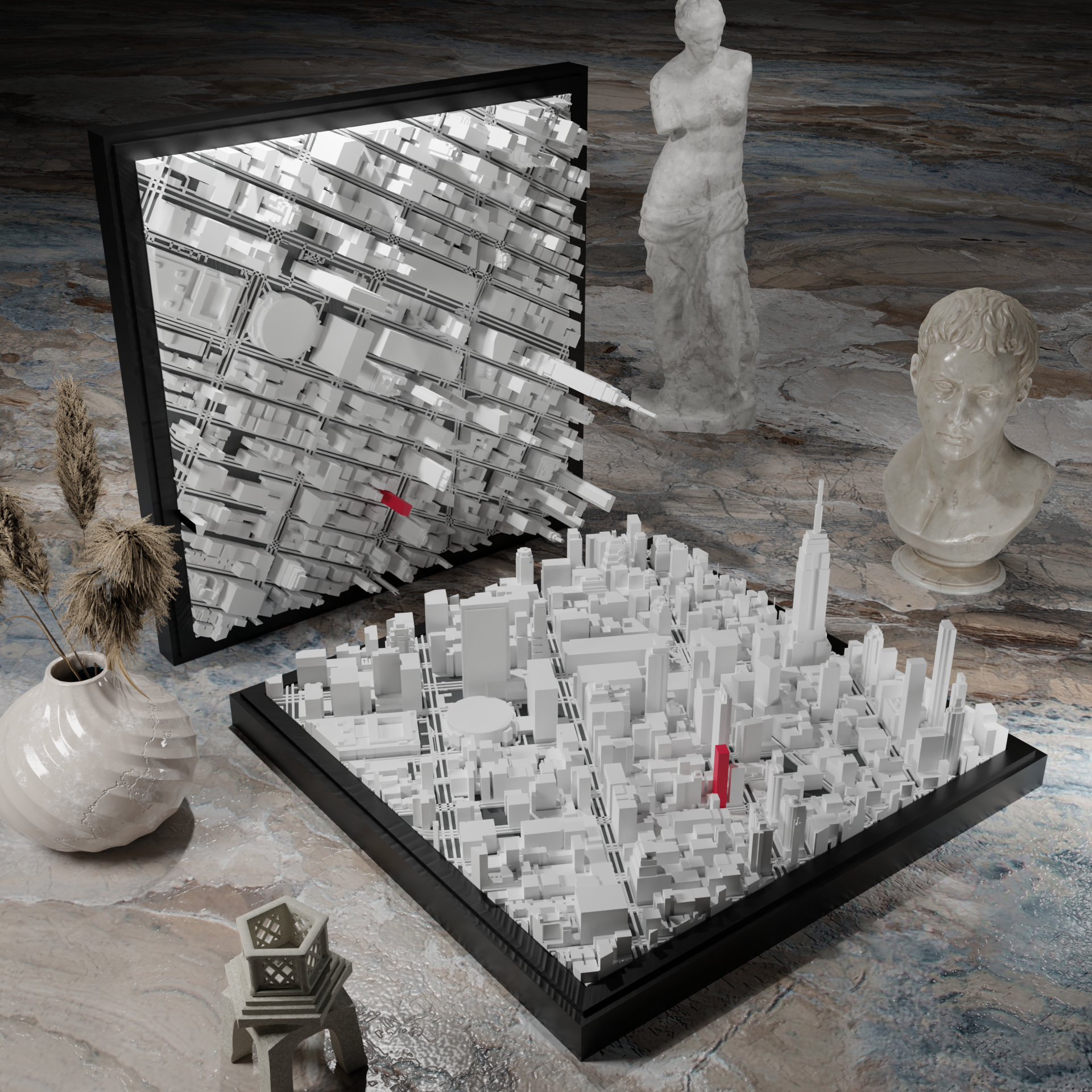 Custom Cube - Any City in the World - Your House Highlighted