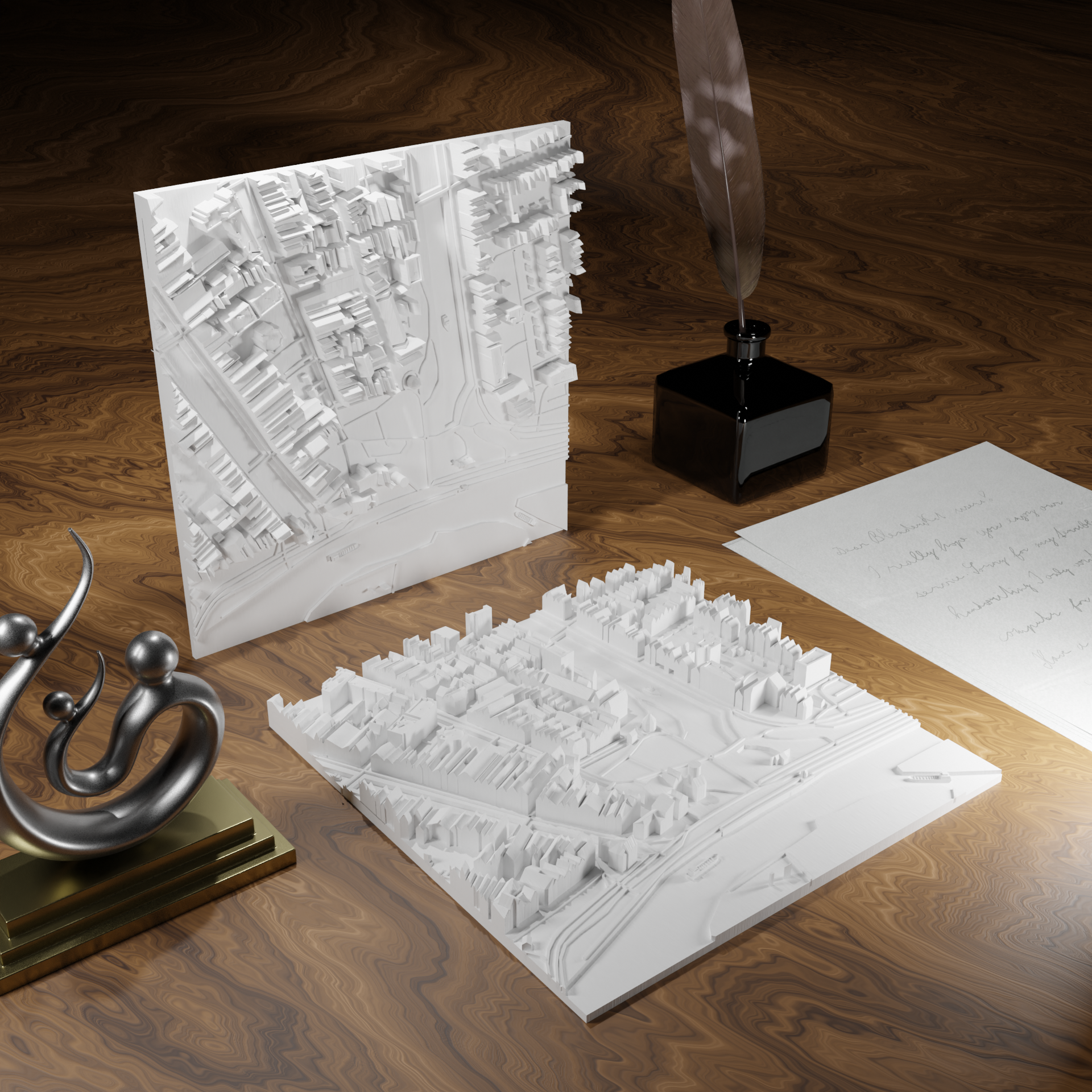 3D-geprinte miniatuur van Gouda stad, beschikbaar in 20 verschillende versies, met gedetailleerde weergave. Verkrijgbaar in een stijlvolle plexiglas kubus of in een ophangbaar frame. Perfect als handgemaakte decoratie voor liefhebbers van Gouda, met keuze tussen een ingelijst ontwerp of een moderne plexi cube.