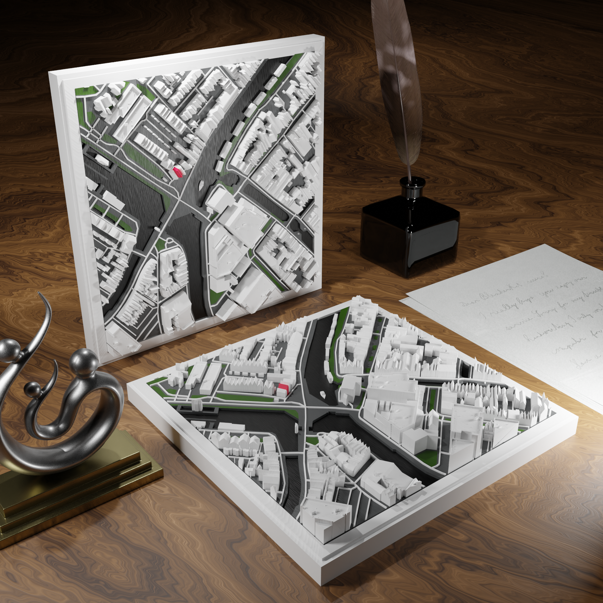 Custom Cube - Any City in the World - Your House Highlighted